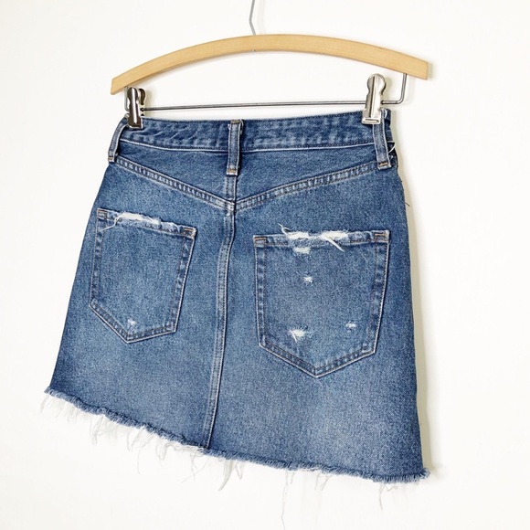 Abercrombie and Fitch denim distressed mini skirt - Picture 8 of 11